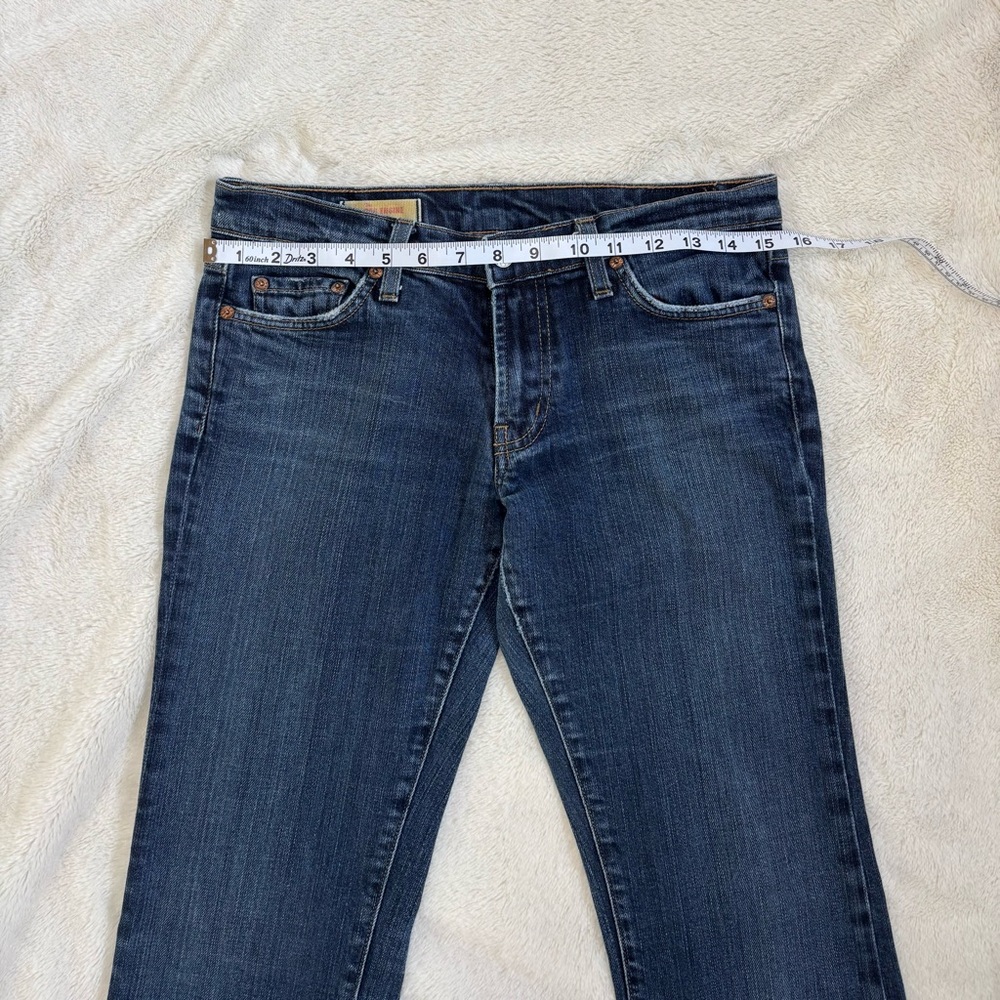 Red Engine Dark Blue Flare Jeans - Picture 6 of 9